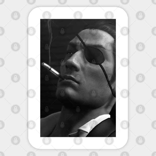 Goro Majima Yakuza moody smoking Sticker by thehollowpoint